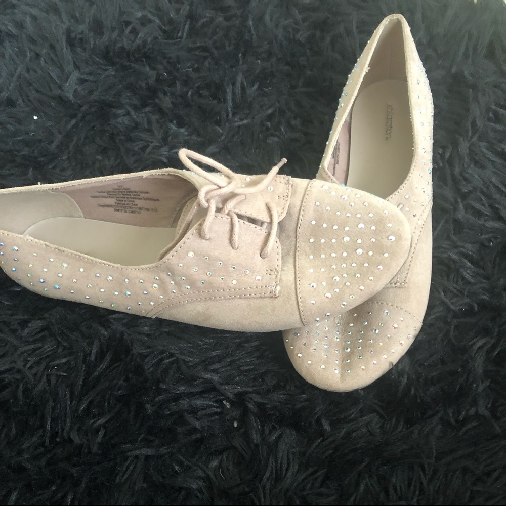 Rhinestone Accent Flats